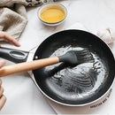 Conjunto 12 Peças de Utensílios de Cozinha em Silicone – Espátulas, Batedores de Ovos e Ferramentas Antiaderentes com Cabo de Madeira