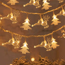 Luzes Decorativas de Natal LED – Estrelas e Flocos de Neve, Fio de 1,5 a 10 Metros, Perfeito para Festas e Ambiente Natalino
