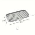 Organizador de Pia em Silicone – Bandeja Multifuncional para Sabonete, Esponja e Secagem Sem Respingo
