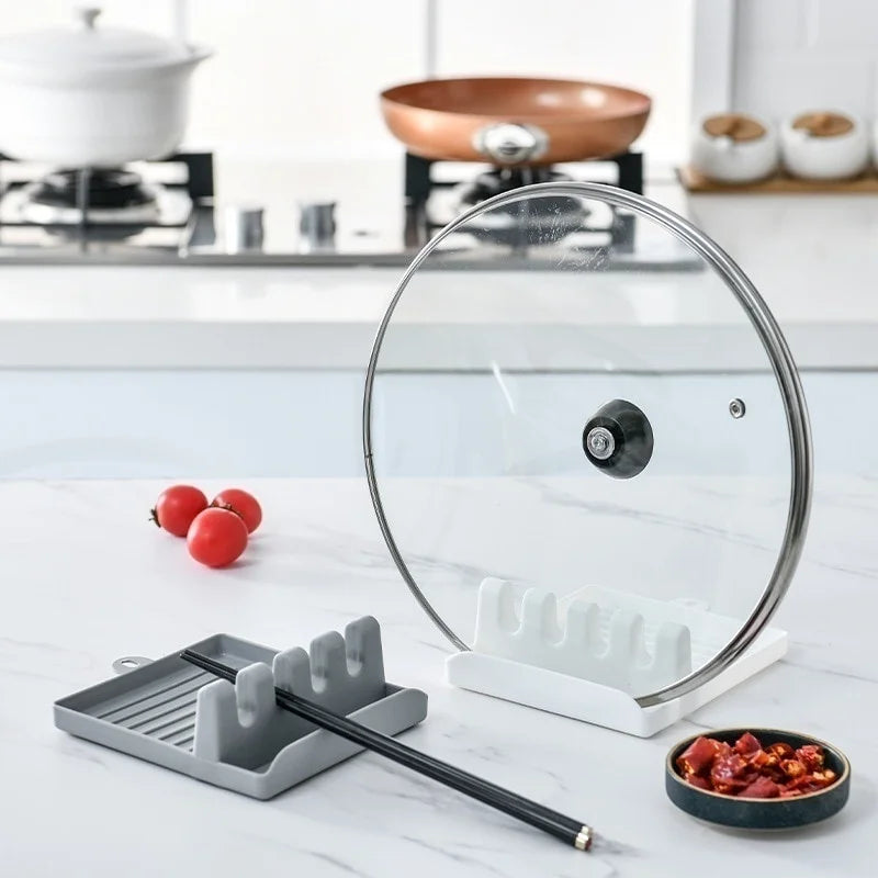 Suporte Organizador de Utensílios de Cozinha – Porta Colheres, Garfos e Espátulas com Base Antiderrapante