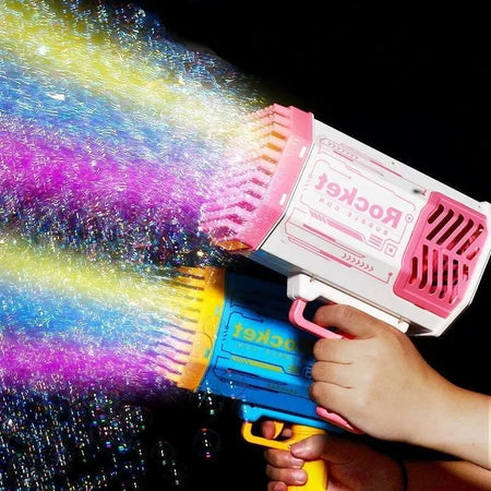 Pistola de Bolhas Elétrica Infantil 40 Furos – Diversão ao Ar Livre (Sem Refil de Bolhas)
