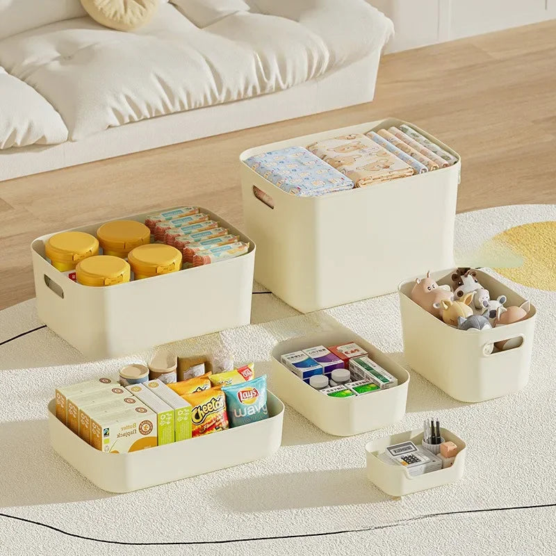 Caixa de Armazenamento Multifuncional –Ideal para Brinquedos, Roupas, Cosméticos e Lanches