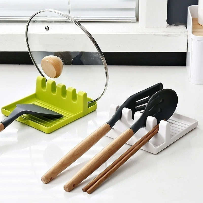 Suporte Organizador de Utensílios de Cozinha – Porta Colheres, Garfos e Espátulas com Base Antiderrapante