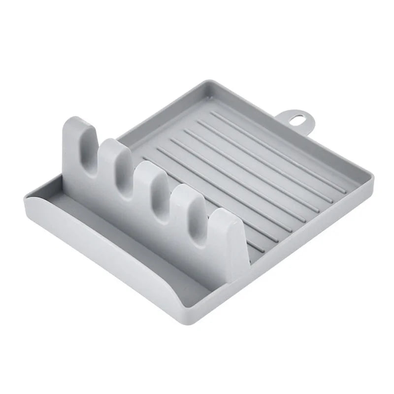Suporte Organizador de Utensílios de Cozinha – Porta Colheres, Garfos e Espátulas com Base Antiderrapante