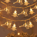 Luzes Decorativas de Natal LED – Estrelas e Flocos de Neve, Fio de 1,5 a 10 Metros, Perfeito para Festas e Ambiente Natalino