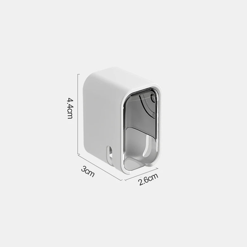 Kit 2 Suportes de Parede para Escovas de Dentes com Tampa Protetora – Antipoeira e Compatível com Escovas Elétricas