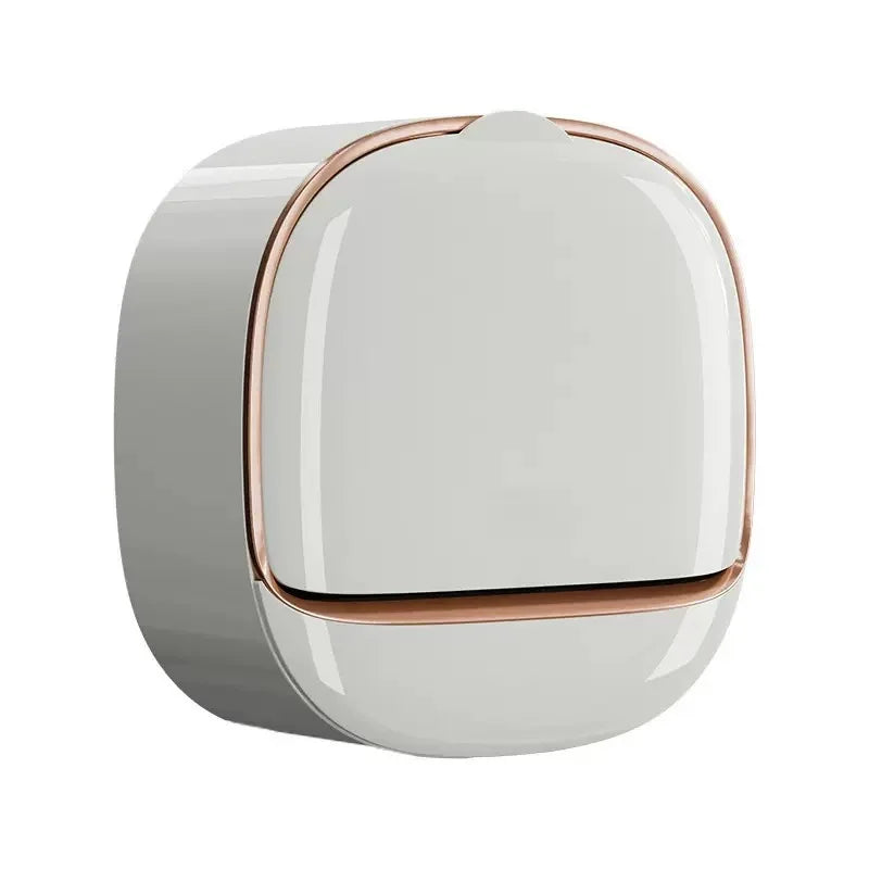 Porta-Sabonete de Parede à Prova d’Água com Drenagem Inteligente