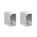 Kit 2 Suportes de Parede para Escovas de Dentes com Tampa Protetora – Antipoeira e Compatível com Escovas Elétricas